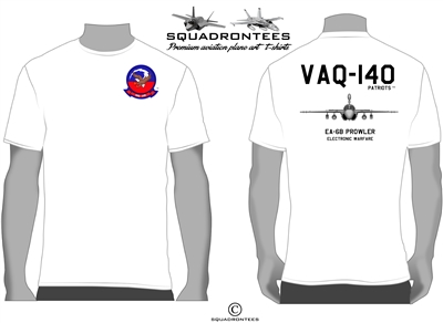 VAQ-140 Patriots EA-6B Prowler Squadron T-Shirt D2 - USN Licensed Product