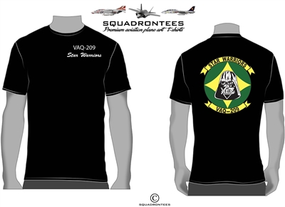 VAQ-209 Star Warriors - Squadron T-Shirt D3, USN Licensed T-Shirt
