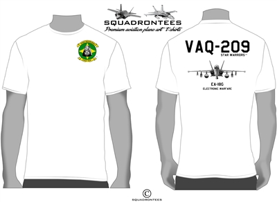 VAQ-209 Star Warriors EA-18G Growler Squadron T-Shirt - USN Licensed Product