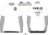 VAW-115 Liberty Bells E-2C Logo Back Squadron T-Shirt - USN Licensed Product