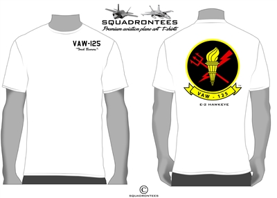 VAW-125 Torch Bearers Logo Back Squadron T-Shirt - USN Licensed Product