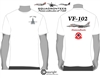 VF-102 Diamondbacks F-14 Tomcat Squadron T-Shirt D4 - USN Licensed Product