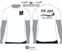 VF-103 Jolly Rogers F-14 D-3 Squadron T-Shirt - USN Licensed Product