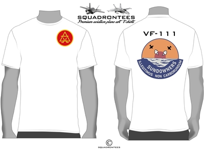 VF-111 Sundowners Squadron T-Shirt D5, USN Licensed Product