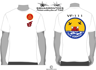 VF-111 Sundowners Squadron T-Shirt D6, USN Licensed Product