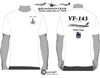 VF-143 Pukin Dogs F-14 Tomcat D3 Squadron T-Shirt - USN Licensed Product