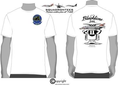 VF-213 Blacklions F-4 Phantom Squadron T-Shirt - USN Licensed Product