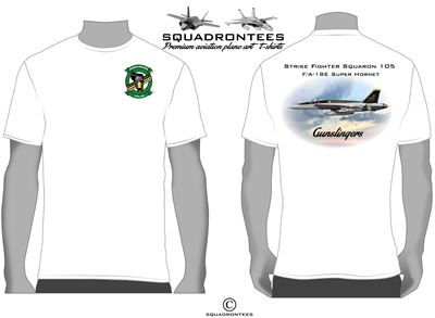 VFA-105 Gunslingers F/A-18 Squadron T-Shirt D4 - USN Licensed Product
