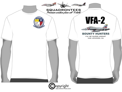 VFA-2 F/A-18 Squadron T-Shirt D5, USN Licensed Product