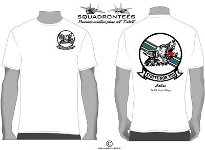 VFA-305 Lobos Logo Back Squadron T-Shirt - USN Licensed Product