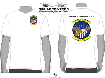 VFA-122 Flying Eagles Logo Back Squadron T-Shirt - USN Licensed Product