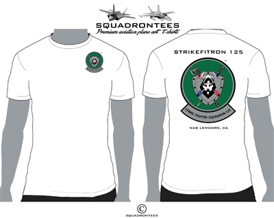 VFA-125 Rough Raiders Logo Back Squadron T-Shirt - USN Licensed Product