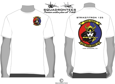VFA-125 Rough Raiders Logo Back Squadron T-Shirt D2 - USN Licensed Product