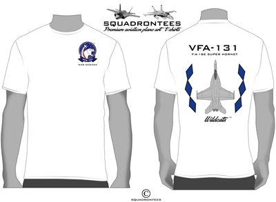 VFA-131 Wildcats F/A-18 Super Hornet Squadron T-Shirt D2 - USN Licensed Product