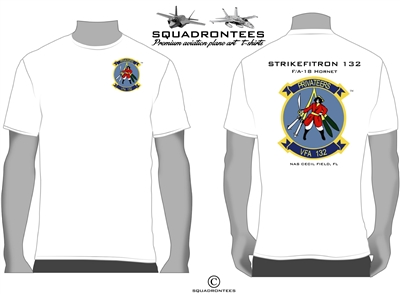 VFA-132 Privateers Logo Back Squadron T-Shirt - USN Licensed Product