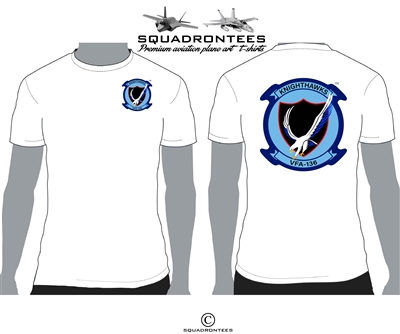 VFA-136 Knighthawks Logo Back Squadron T-Shirt - USN Licensed Product