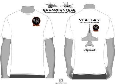 VFA-147 Argonauts F/A-18 Squadron T-Shirt D2 - USN Licensed Product