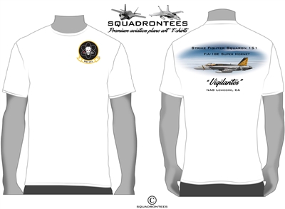 VFA-151 Vigilantes F/A-18E Squadron T-Shirt D1 - USN Licensed Product