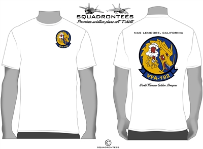 VFA-192 Golden Dragons Logo Back Squadron T-Shirt - USN Licensed Product