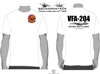 VFA-204 River Rattlers F-18 Squadron T-Shirt D1 - USN Licensed Product