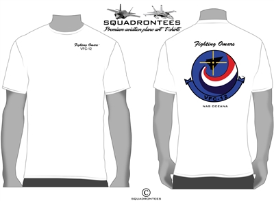VFC-12 Fighting Omars Logo Back Squadron T-Shirt D1 - USN Licensed Product