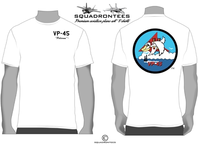VP-45 Pelicans Logo Back Squadron T-Shirt - USN Licensed Product