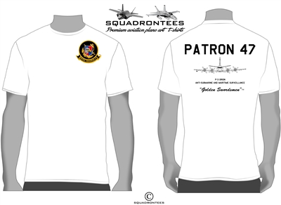 VP-47 Golden Swordsmen P-3 Orion Squadron T-Shirt D1 - USN Licensed Product
