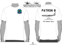 VP-8 The Fighting Tigers P-8 Poseidon Squadron T-Shirt D2 - USN Licensed Product