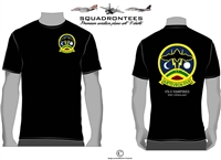 VX-5 Vampires Logo Back Squadron T-Shirt D2, USN Licensed Product