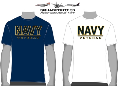 Navy Veteran T-Shirt D1 - USN Licensed Product