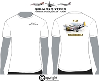 P-47 Thunderbolt - Premium Plane Art Squadron T-Shirt D-2