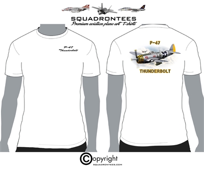 P-47 Thunderbolt - Premium Plane Art Squadron T-Shirt D-2