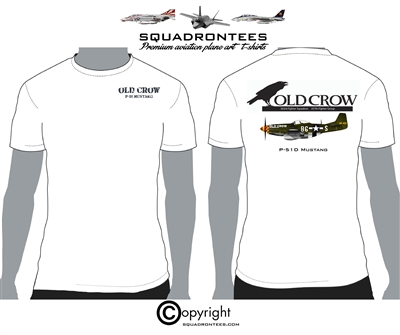 P-51 Mustang Old Crow - Premium Plane Art Squadron T-Shirt