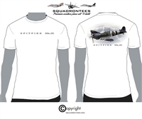 Spitfire Mk-IX - Premium Plane Art Squadron T-Shirt