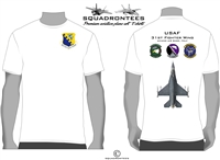 31st Fighter Wing Aviano AB F-16 Squadron T-Shirt, USAF Licensed Product