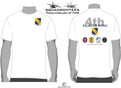 4th Fighter Wing Squadron T-Shirt, USAF Licensed Product