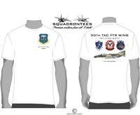 50th Tactical Fighter Wing Squadron T-Shirt D2 - USAF Licensed Product