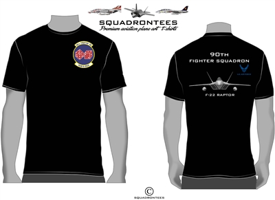 90th Fighter Squadron T-Shirt D2, USAF Licensed Product