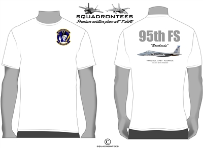 95th FS Boneheads Squadron T-Shirt D1  - USAF Licensed Product