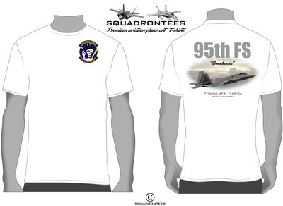 95th FS Boneheads Squadron T-Shirt D2  - USAF Licensed Product