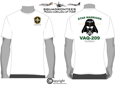 VAQ-209 Star Warriors EA-18 Growler Squadron T-Shirt - USN Licensed Product