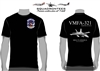 VMFA-321 Hells Angels F/A-18 Hornet Squadron T-Shirt D2, USMC Licensed Product