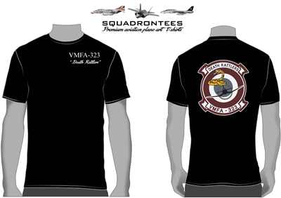 VMFA-323 Death Rattlers Squadron T-Shirt D2, USMC Licensed Product