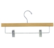 14 in. Wooden Pants Hangers - Chrome