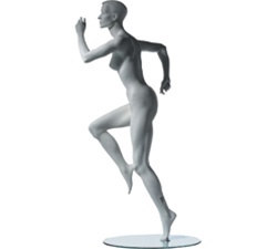 Female Mannequins: Running Sports, Leg Forward