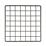 10 x 10 Black Grid Wire Cubbies