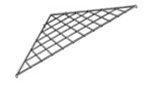 Triangular Gridwall Display Shelves