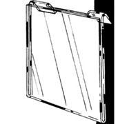 11 x 8.5 Vertical Sign Holders for Slat/Gridwall