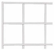 3 - 2'x4' White Grid Panels