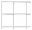 3 - 2'x5' White Grid Panels